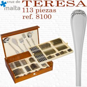 Estuche Cruz de Malta Cubertería Teresa 8100 113 piezas