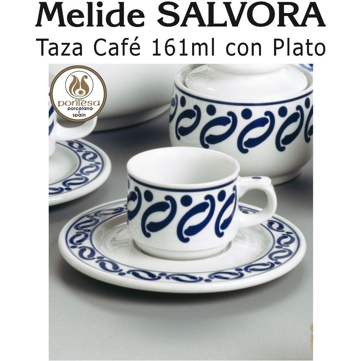 Tazas Desayuno 320ml con Plato Melide SALVORA Pontesa / Santa Clara