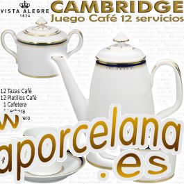 Vista Alegre CAMBRIDGE 108 piezas Vajilla con Juego Café y 12