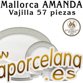 Vajilla Barata 57 piezas Santa Clara Mallorca Candela - Stock Limitado
